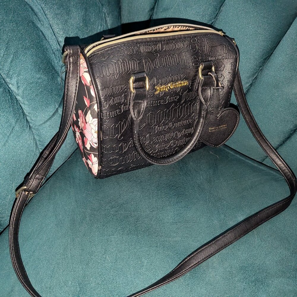 Juicy Couture leather floral purse